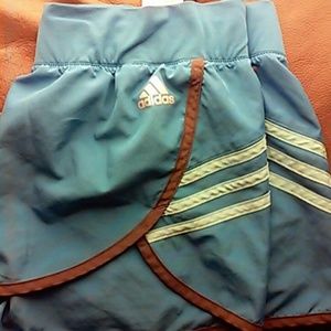 adidas blue running shorts medium (8-10)